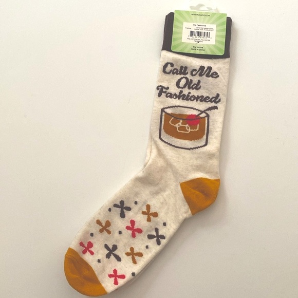 Funatic Call Me Old Fashioned Novelty Cocktail Socks OS - Picture 6 of 11
